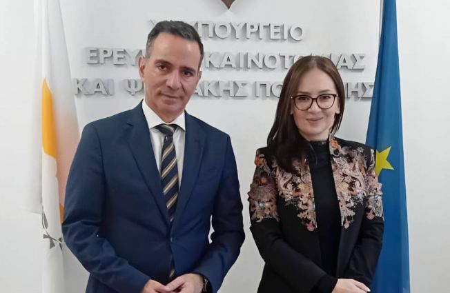 Հանդիպում Կիպրոսի Հանրապետության Հետազոտությունների, նորարարության և թվային քաղաքականության փոխնախարարի հետ